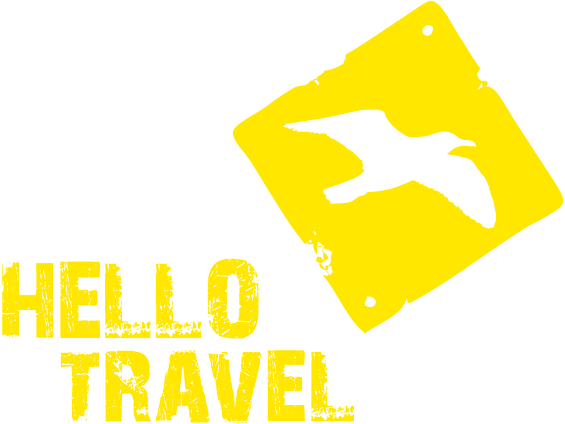 logo hellotravel amarelo